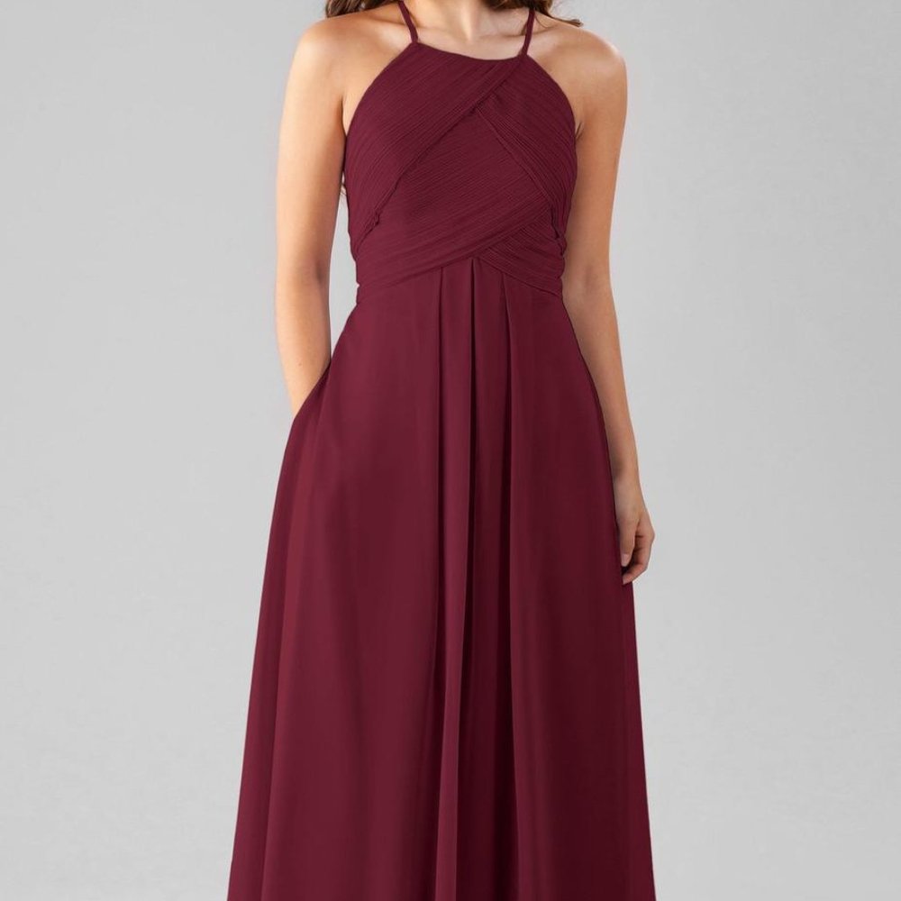 Kennedy Blue Bordeaux Milly Bridesmaids Dress 6